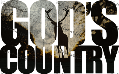 God's Country Stag - Vinyl Creation Supply
