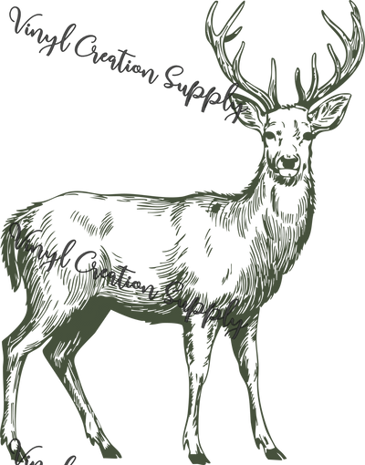 God's Glory Deer Green Combo - Vinyl Creation Supply