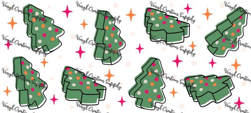Green Debbie Cake– Printed Libby Wrap (9.5" x 4.3" UV DTF) - Vinyl Creation Supply