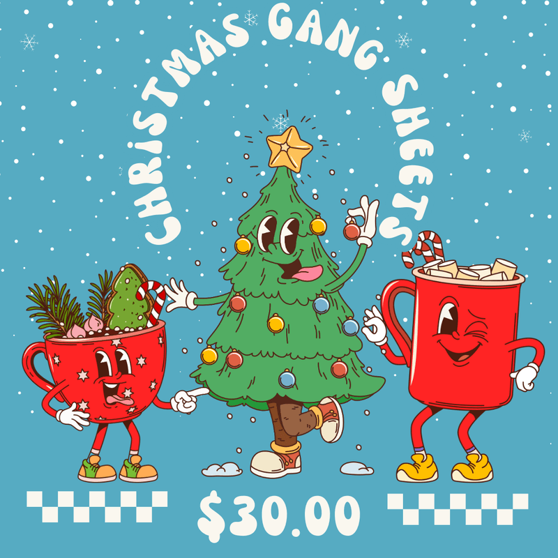 22" x 60" Mystery Pre - Made Gang Sheet - Christmas - Vinyl Creation Supply