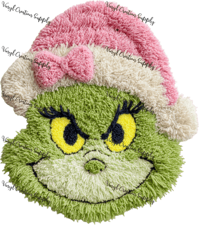 Greenguy Crochet Pink Hat Bow - Vinyl Creation Supply