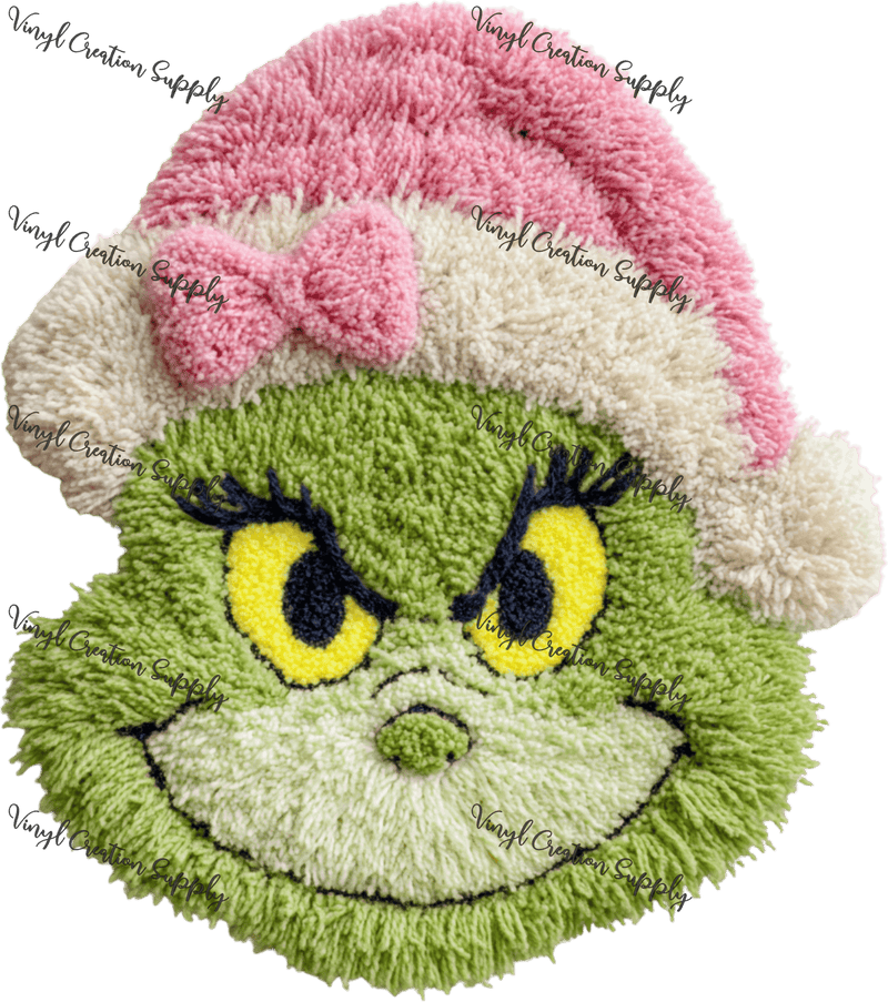 Greenguy Crochet Pink Hat Bow - Vinyl Creation Supply