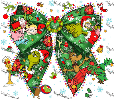 Greenguy Christmas Bow - Vinyl Creation Supply