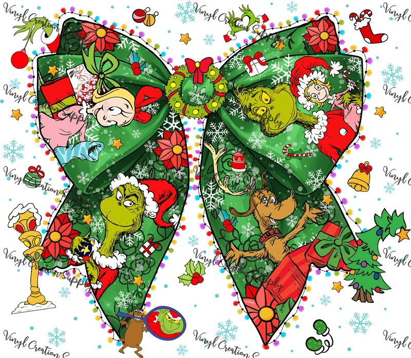 Greenguy Christmas Bow - Vinyl Creation Supply
