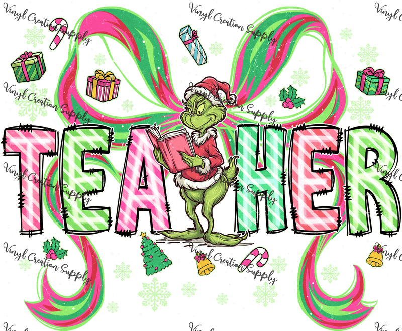 Greenguy Teacher 1 - Vinyl Creation Supply