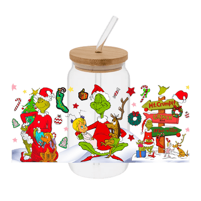 Grinch - 4 – Printed Libby Wrap (9.5" x 4.3" UV DTF) - Vinyl Creation Supply