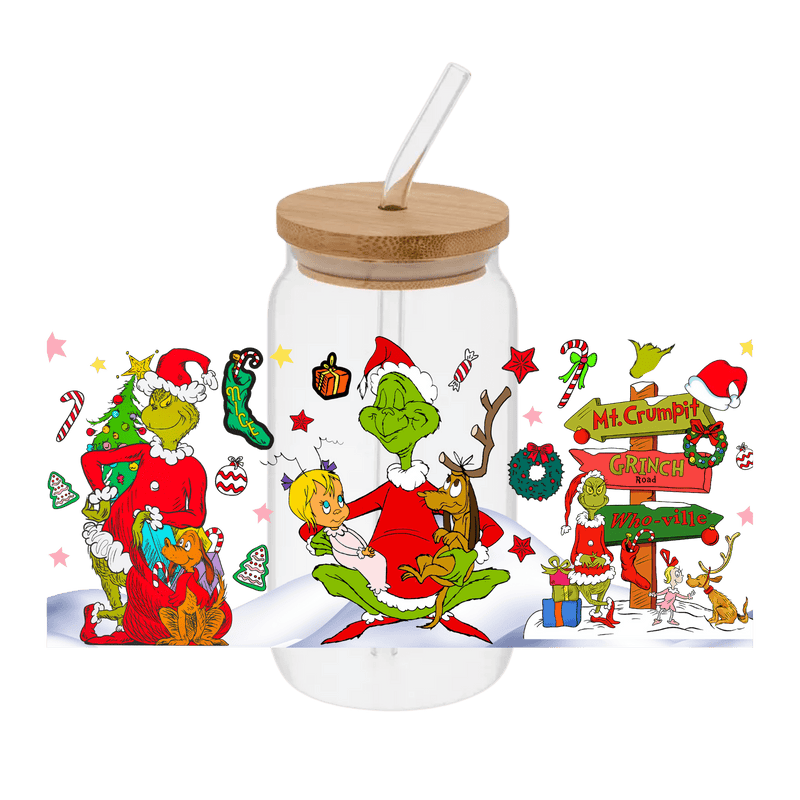 Grinch - 4 – Printed Libby Wrap (9.5" x 4.3" UV DTF) - Vinyl Creation Supply