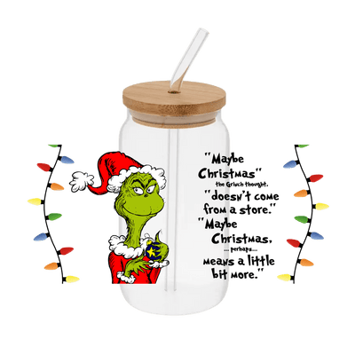 Grinchy 12– Printed Libby Wrap (9.5" x 4.3" UV DTF) - Vinyl Creation Supply