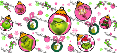 Grinch - 12 – Printed Libby Wrap (9.5" x 4.3" UV DTF) - Vinyl Creation Supply