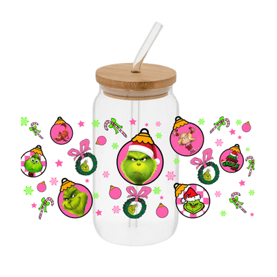 Grinch - 12 – Printed Libby Wrap (9.5" x 4.3" UV DTF) - Vinyl Creation Supply