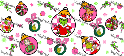 Grinch - 13 – Printed Libby Wrap (9.5" x 4.3" UV DTF) - Vinyl Creation Supply
