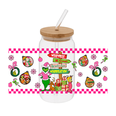 Grinch - 15 – Printed Libby Wrap (9.5" x 4.3" UV DTF) - Vinyl Creation Supply