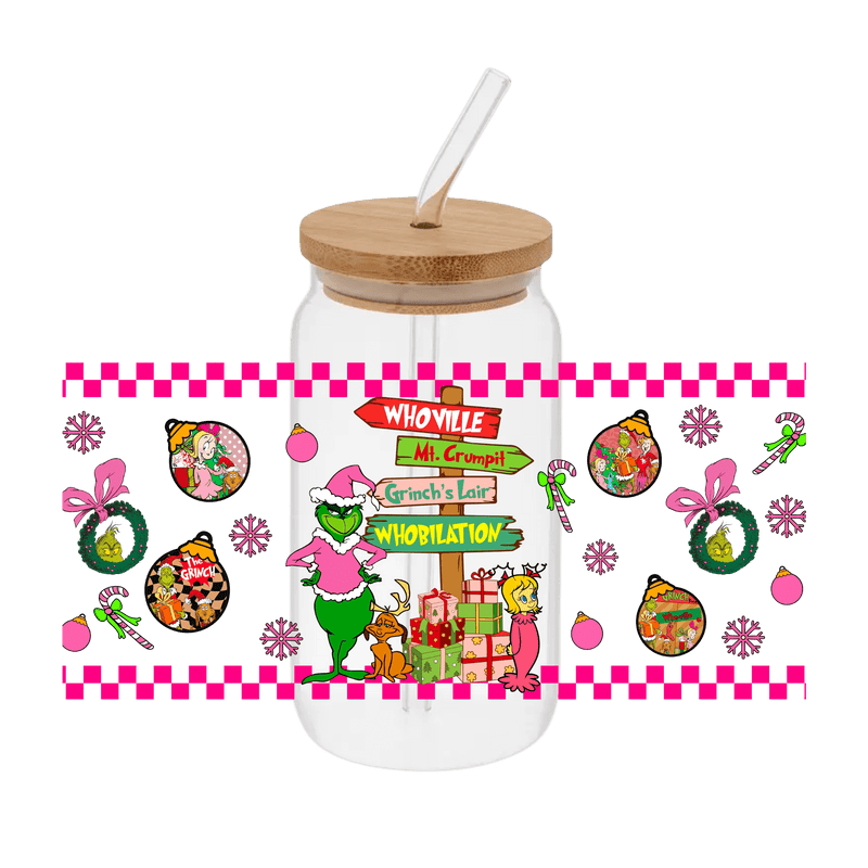Grinch - 15 – Printed Libby Wrap (9.5" x 4.3" UV DTF) - Vinyl Creation Supply