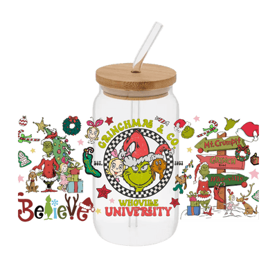 Grinchy 15– Printed Libby Wrap (9.5" x 4.3" UV DTF) - Vinyl Creation Supply