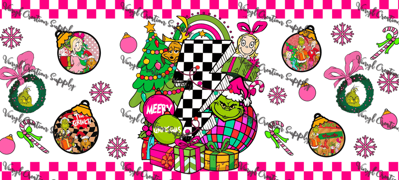 Grinch - 16 – Printed Libby Wrap (9.5" x 4.3" UV DTF) - Vinyl Creation Supply