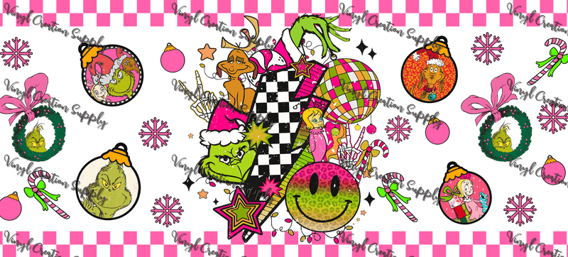 Grinch - 17 – Printed Libby Wrap (9.5" x 4.3" UV DTF) - Vinyl Creation Supply