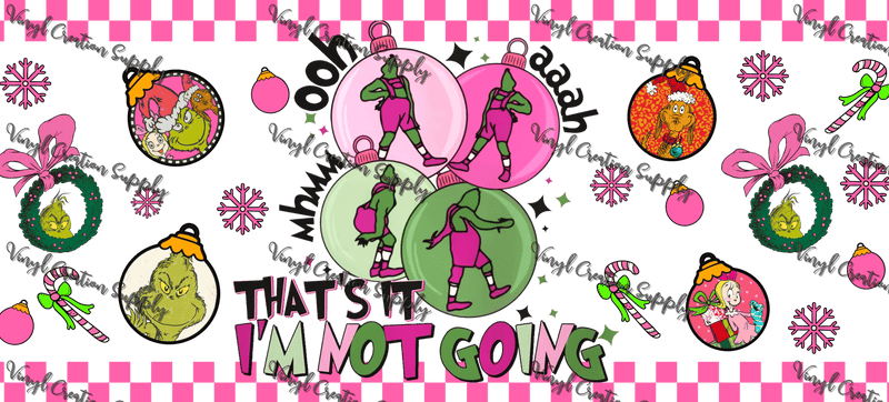 Grinch - 18 – Printed Libby Wrap (9.5" x 4.3" UV DTF) - Vinyl Creation Supply