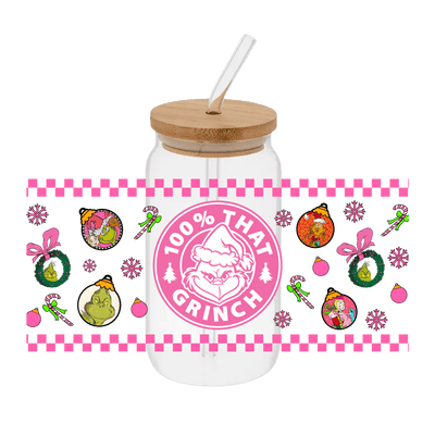 Grinch - 19 – Printed Libby Wrap (9.5" x 4.3" UV DTF) - Vinyl Creation Supply