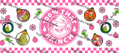 Grinch - 19 – Printed Libby Wrap (9.5" x 4.3" UV DTF) - Vinyl Creation Supply
