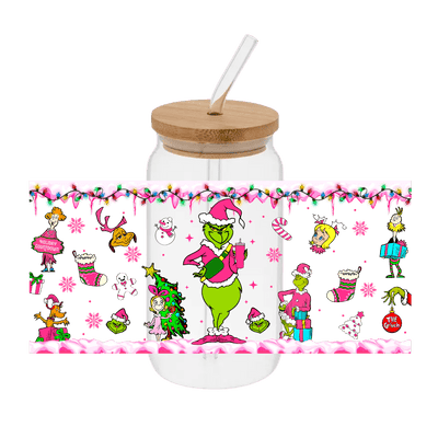 The Grinch1 – Printed Libby Wrap (9.5" x 4.3" UV DTF) - Vinyl Creation Supply