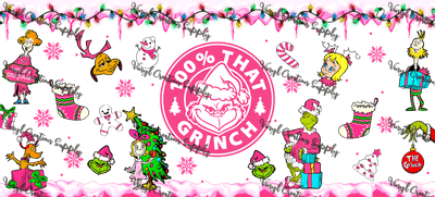 The Grinch2 – Printed Libby Wrap (9.5" x 4.3" UV DTF) - Vinyl Creation Supply