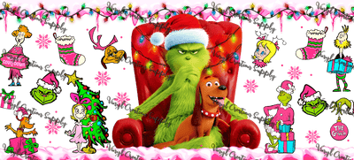 Grinch - 3 – Printed Libby Wrap (9.5" x 4.3" UV DTF) - Vinyl Creation Supply