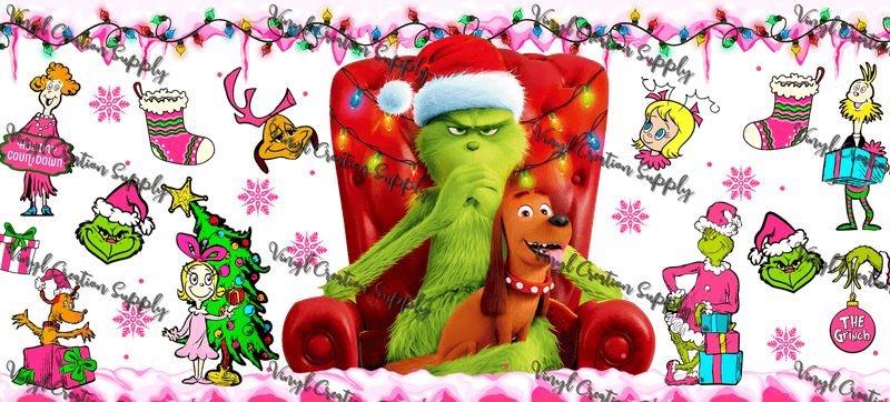 Grinch - 3 – Printed Libby Wrap (9.5" x 4.3" UV DTF) - Vinyl Creation Supply
