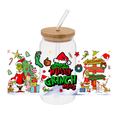 Grinch - 5 – Printed Libby Wrap (9.5" x 4.3" UV DTF) - Vinyl Creation Supply