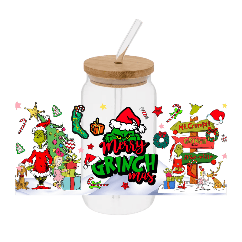 Grinch - 5 – Printed Libby Wrap (9.5" x 4.3" UV DTF) - Vinyl Creation Supply