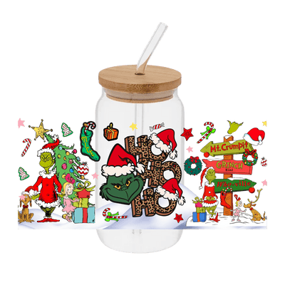 Grinch - 6 – Printed Libby Wrap (9.5" x 4.3" UV DTF) - Vinyl Creation Supply