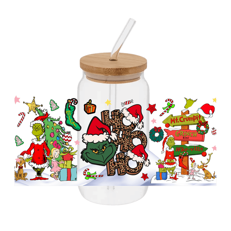 Grinch - 6 – Printed Libby Wrap (9.5" x 4.3" UV DTF) - Vinyl Creation Supply