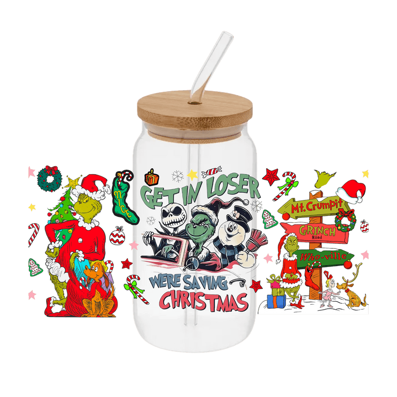 Grinch - 7 – Printed Libby Wrap (9.5" x 4.3" UV DTF) - Vinyl Creation Supply