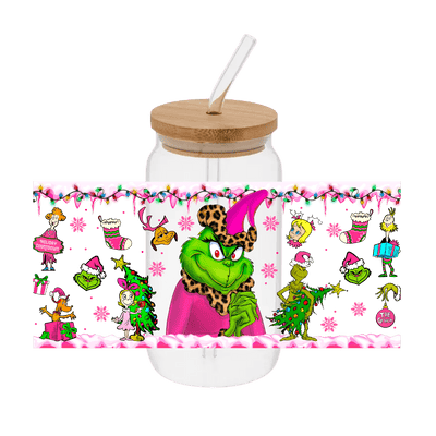 Grinch - 8 – Printed Libby Wrap (9.5" x 4.3" UV DTF) - Vinyl Creation Supply