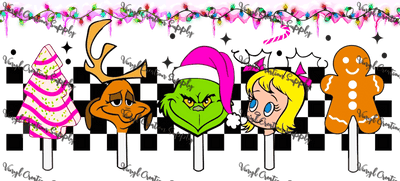 Grinch - 9 – Printed Libby Wrap (9.5" x 4.3" UV DTF) - Vinyl Creation Supply