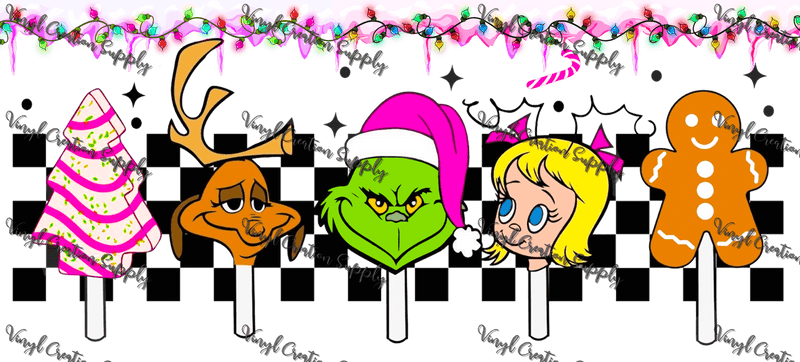 Grinch - 9 – Printed Libby Wrap (9.5" x 4.3" UV DTF) - Vinyl Creation Supply