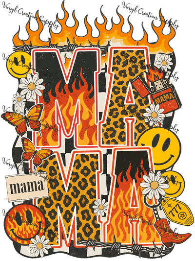 Groovy Mama Fire - Vinyl Creation Supply