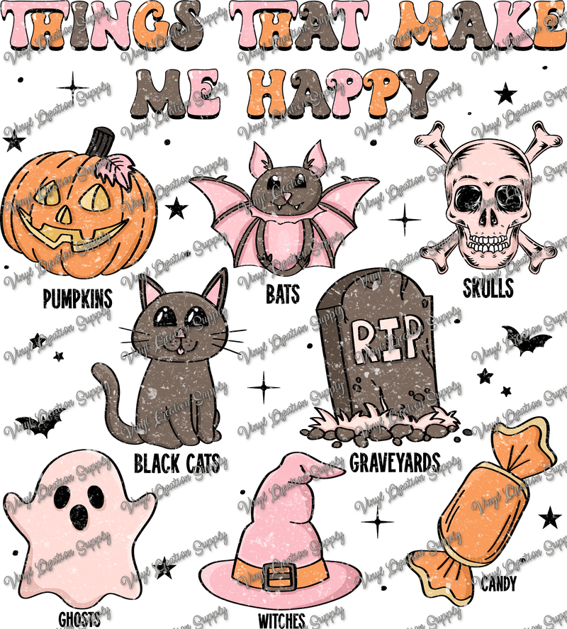 Halloween Collage Pink Grunge
