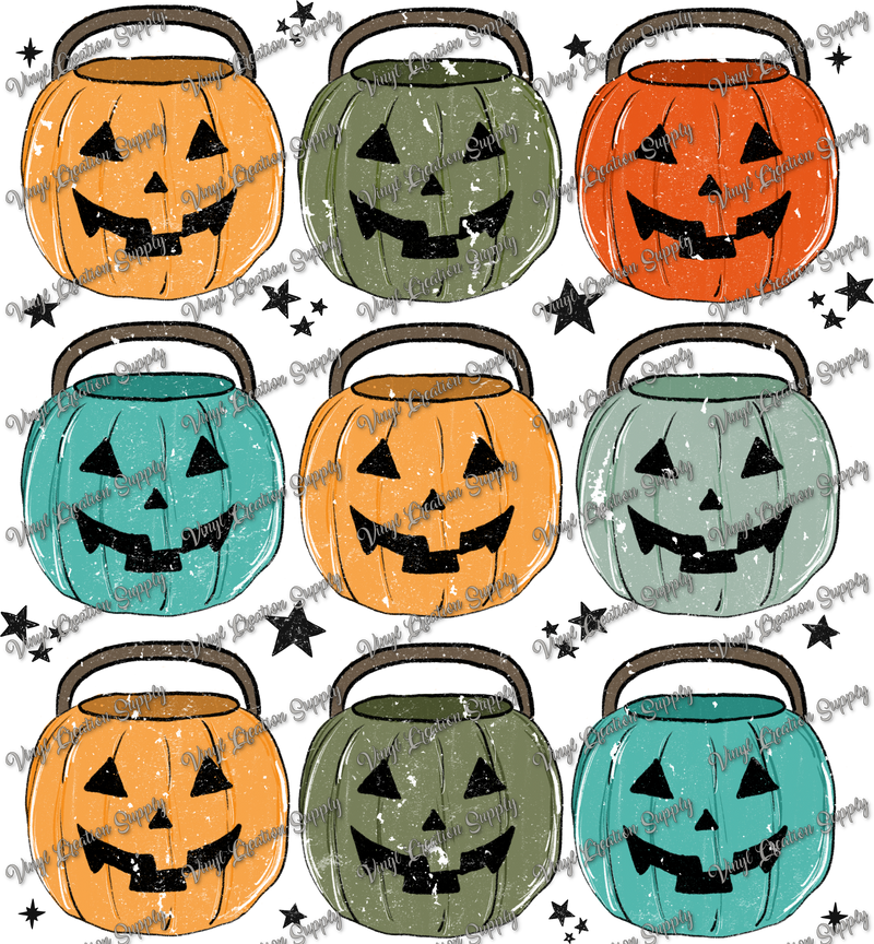 Halloween Pumpkins Boy Grunge