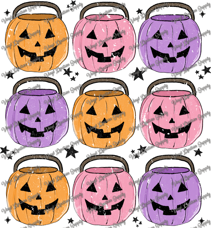 Halloween Pumpkins Girl Grunge