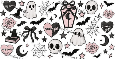 Halloween Skull Ghost Wrap - Vinyl Creation Supply