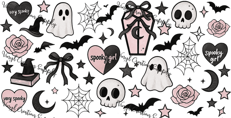 Halloween Skull Ghost Wrap - Vinyl Creation Supply