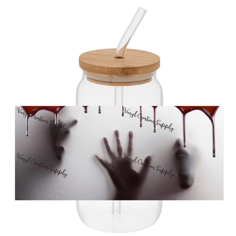 Handprint Glass 2 - Vinyl Creation Supply