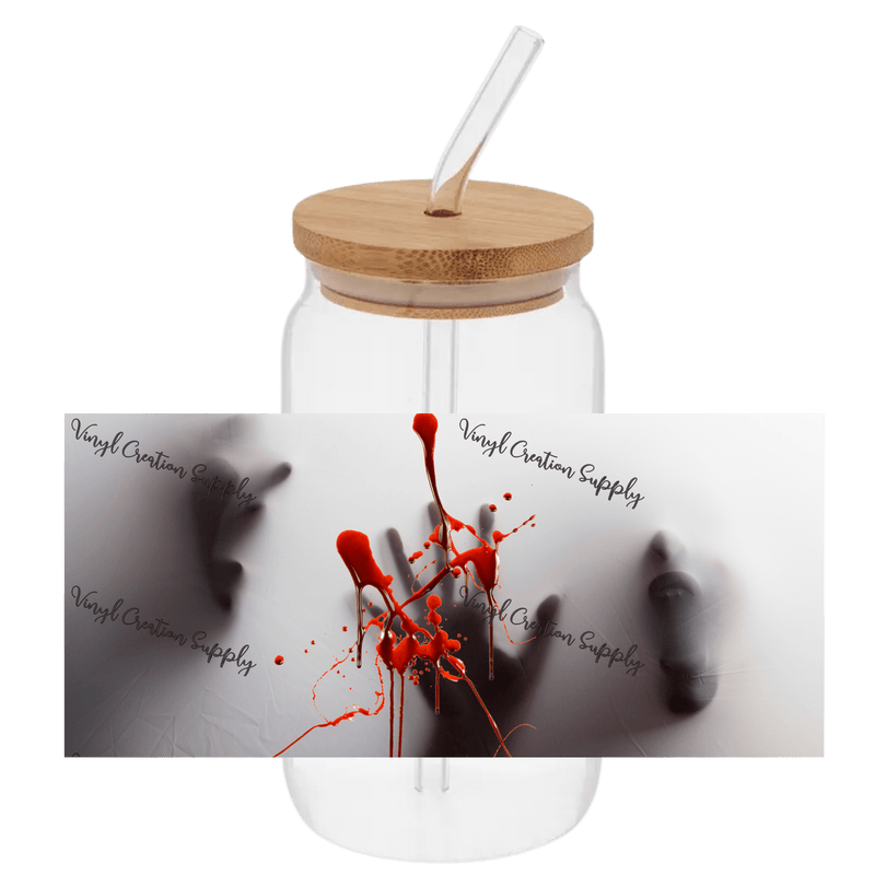 Handprint Glass 3 - Vinyl Creation Supply