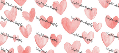 Hearts – Printed Libby Wrap (9.5" x 4.3" UV DTF) - Vinyl Creation Supply