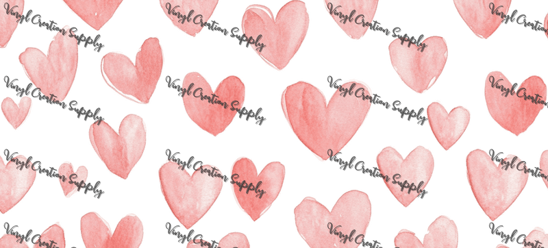 Hearts – Printed Libby Wrap (9.5" x 4.3" UV DTF) - Vinyl Creation Supply