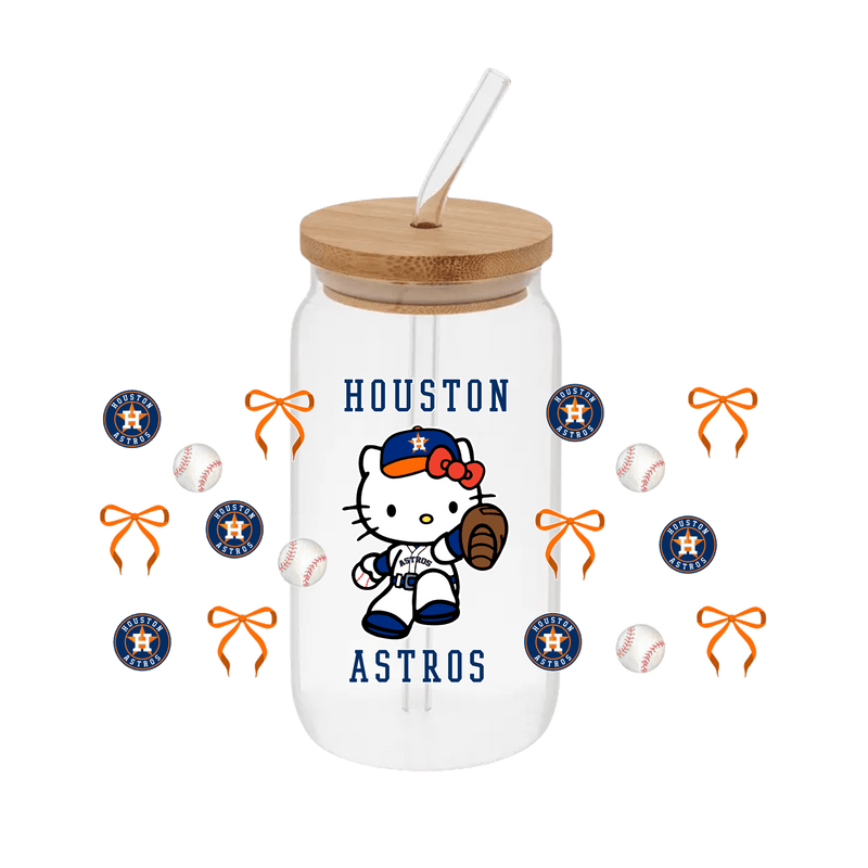 Hello Kitty Baseball – Printed Libby Wrap (9.5" x 4.3" UV DTF) - Vinyl Creation Supply