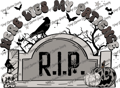 Here Lies My Patience - Vinyl Creation Supply