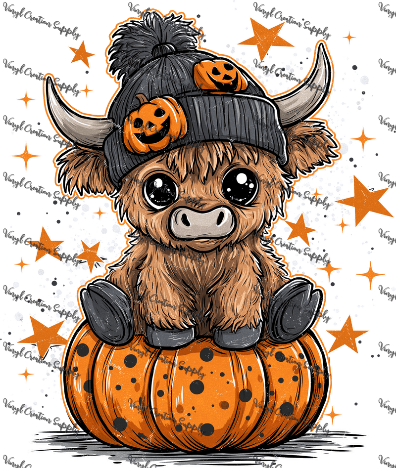 Highland Cow Pumpkin - Vinyl Creation Supply