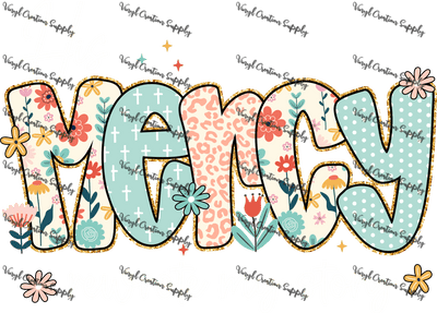 His Mercy Rewrote My Story White Text - Vinyl Creation Supply