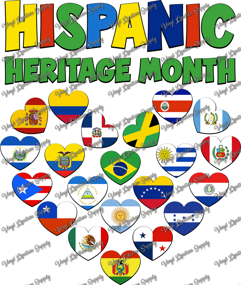 Hispanic Heritage Month Heart